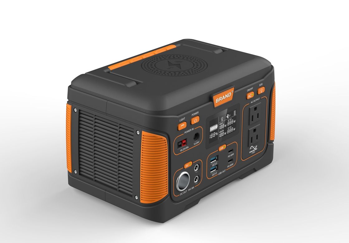 USB 500W 14.8V 30ah مرکز برق قابل حمل خورشیدی قابل شارژ برای خانه کمپینگ در فضای باز