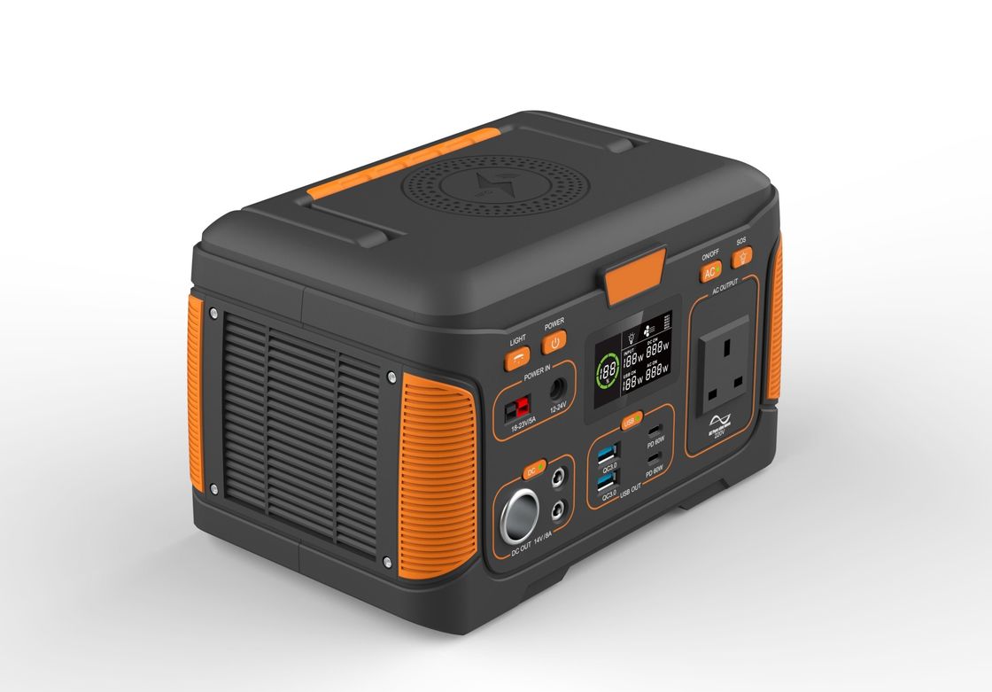 300W ایستگاه باتری قابل حمل در فضای باز پکنک منبع برق تلفن همراه 12V ایستگاه برق برای خارج از کمپ ماهیگیری