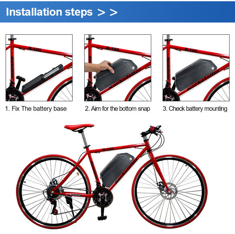 باتری لیتیوم یون E Bike Downtube 36V 12Ah 20Ah برای باتری قدرت دوچرخه