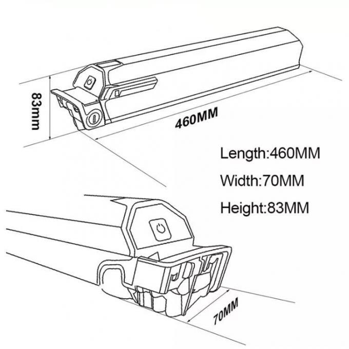 36 ولت 48 ولت E دوچرخه باتری Dorado Akku 15ah 20ah Downtube Ebike دوچرخه الکتریکی باتری Dorado 0