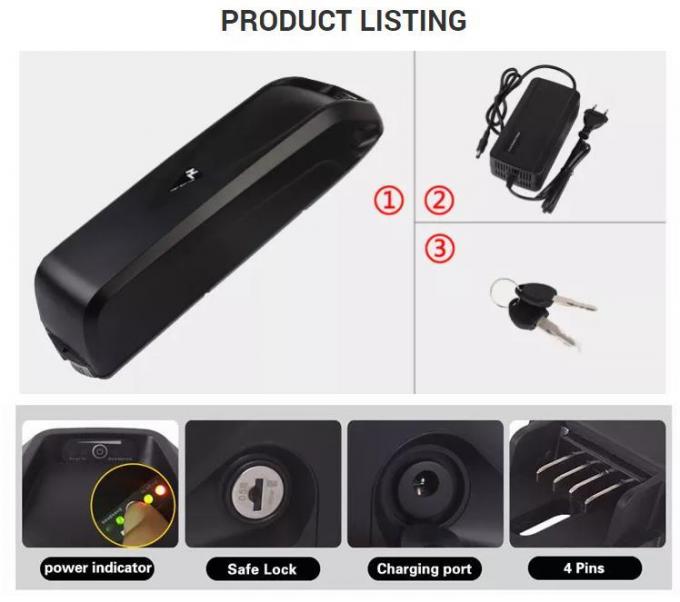 36V 48V 52V Electric Bicycle Battery UL-Certified Lithium Ion E-Bike Battery Pack